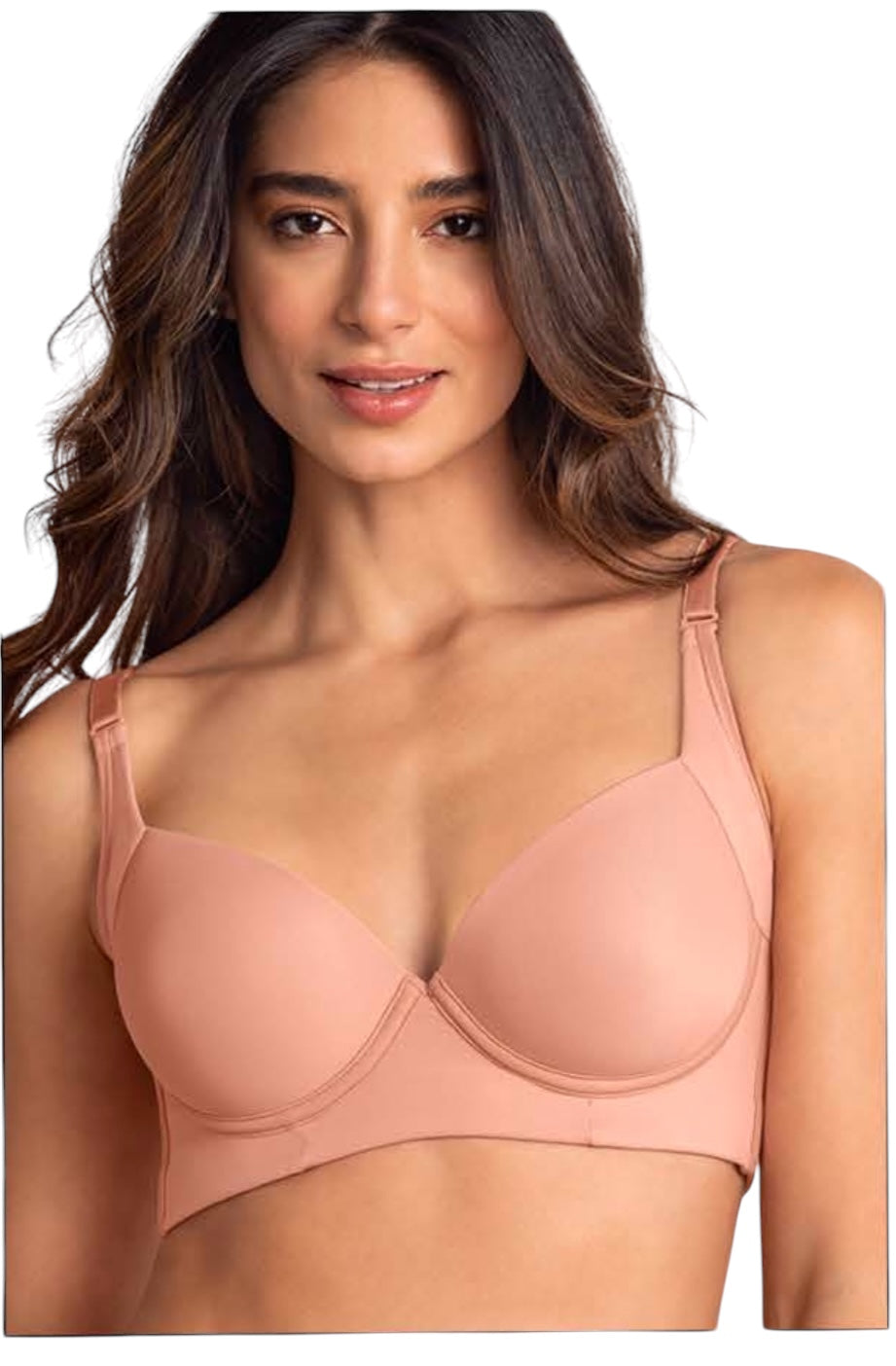 Brasier de realce suave y cubrimiento alto en sisa y espalda Ref: 011970