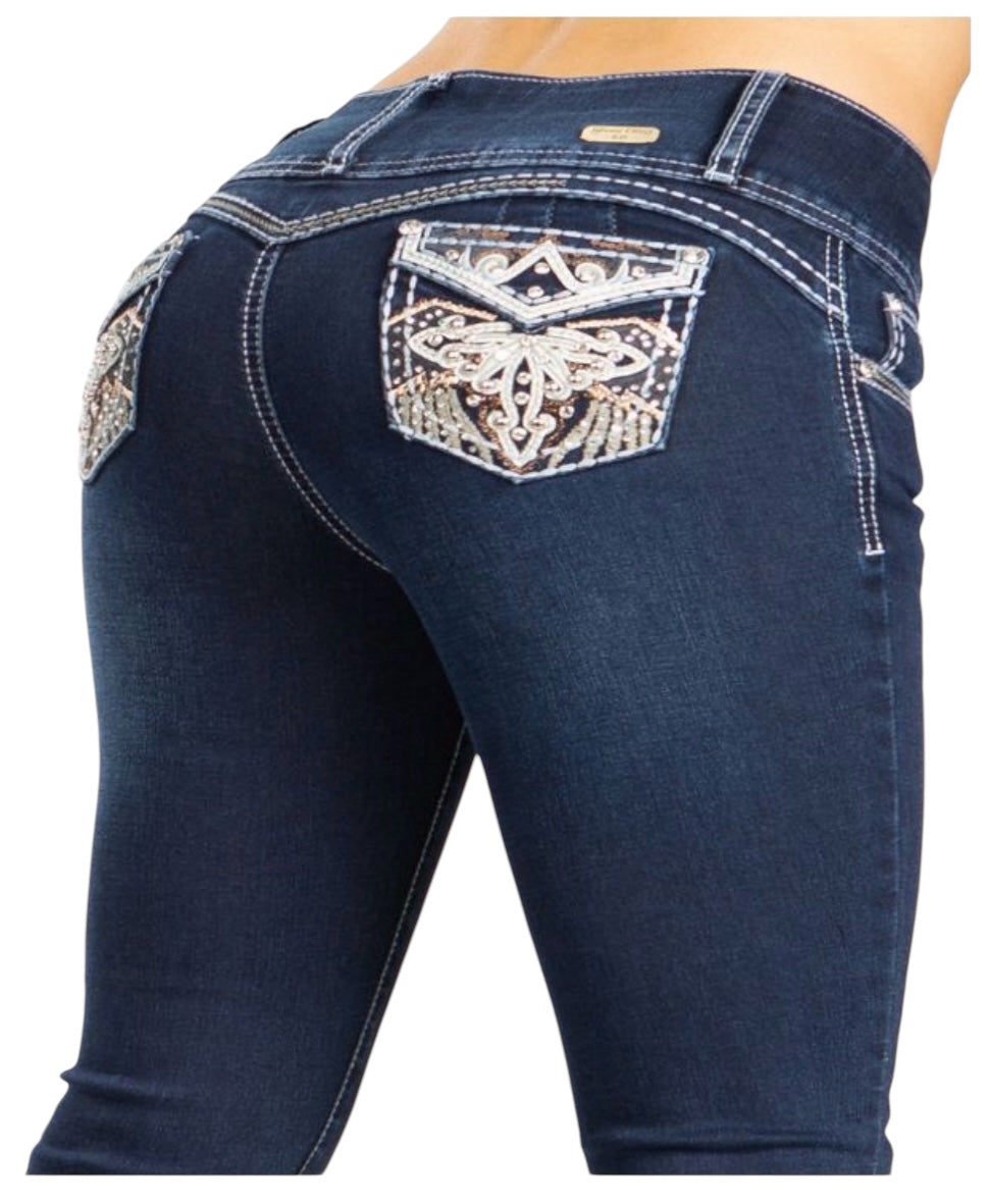 Jeans bota campana Ref:5160