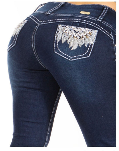 Jeans bota campana Ref:3805
