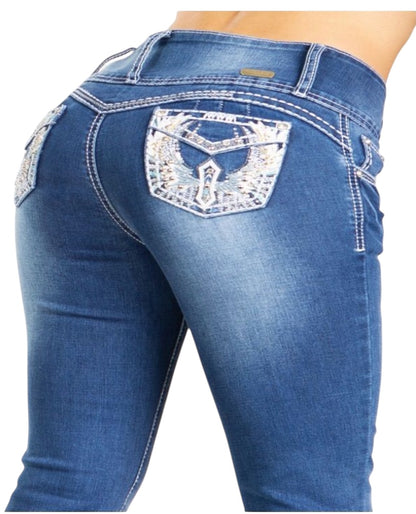 Jeans bota campana Ref:5177